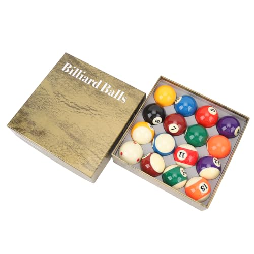 BuyWeek Billardkugeln Set, 16 Stück Billiard Kugel Set 5,72 cm/2,25 Zoll Billardkugel Harz Billiardtisch Bälle Ersatz Billiard Tisch Zubehör BuyWeek Billardkugeln Set, 16 Stück Billiard Kugel Set 5,72 cm/2,25 Zoll Billardkugel Harz Billiardtisch Bälle Ersatz Billiard Tisch Zubehör von BuyWeek