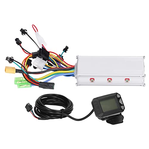 BuyWeek Brushless Motor Controller Kit, 36V 48V 500W Bürstenloser Motor Controller LCD Anzeigefeld Kit für Elektrofahrrad Elektroroller von BuyWeek