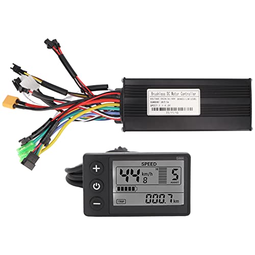 BuyWeek Brushless Motor Controller Kit, DC 24V 36V 48V 750W 1000W 30A Sinuswelle Bürstenlose Controller S866 LCD Display Kit für Elektrofahrrad Elektroroller BuyWeek Brushless Motor Controller Kit, DC 24V 36V 48V 750W 1000W 30A Sinuswelle Bürstenlose Controller S866 LCD Display Kit für Elektrofahrrad Elektroroller von BuyWeek