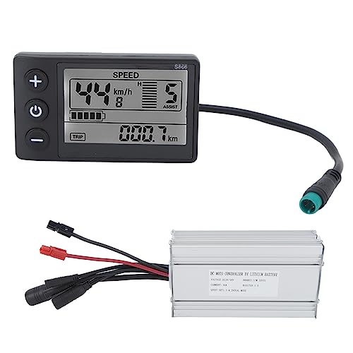 BuyWeek Elektrofahrrad Motor Controller Kit, DC 36V 48V 1000W 30A Motor Controller wasserdichte S866 LCD Display Messgerät für E-Bike Elektroroller BuyWeek Elektrofahrrad Motor Controller Kit, DC 36V 48V 1000W 30A Motor Controller wasserdichte S866 LCD Display Messgerät für E-Bike Elektroroller von BuyWeek
