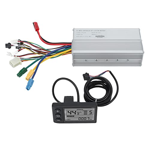 BuyWeek Elektrofahrrad Motor Controller Kit, DC 36V 48V E-Bike 30A Controller S866 LCD Anzeigefeld Kit für 1000W Motor, für E-Bike Elektroroller BuyWeek Elektrofahrrad Motor Controller Kit, DC 36V 48V E-Bike 30A Controller S866 LCD Anzeigefeld Kit für 1000W Motor, für E-Bike Elektroroller von BuyWeek