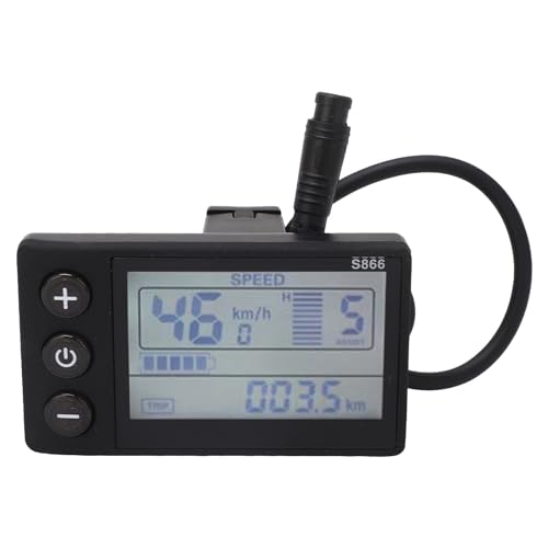 BuyWeek Elektrofahrrad S866 LCD Display, 24 V 36 V 48 V 60 V Fahrradcomputer Wasserdichter Elektrofahrrad Tachometer Kilometerzähler E-Bike LCD Anzeigefeld BuyWeek Elektrofahrrad S866 LCD Display, 24 V 36 V 48 V 60 V Fahrradcomputer Wasserdichter Elektrofahrrad Tachometer Kilometerzähler E-Bike LCD Anzeigefeld von BuyWeek
