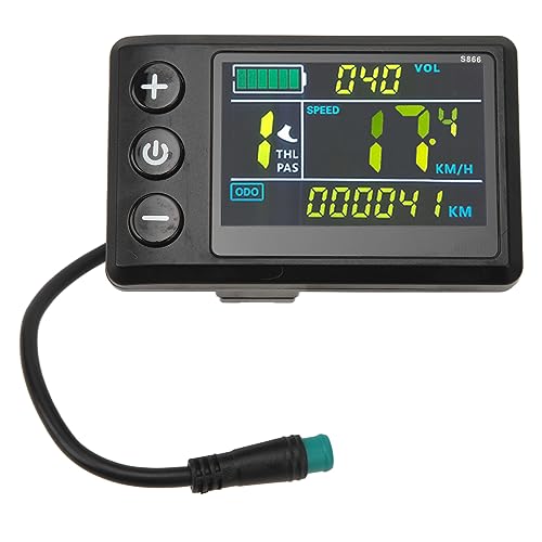 BuyWeek Fahrradcomputer, 24V 36V 48V Elektrofahrrad LCD Display Bedienfeld 5 Poliger Stecker E-Bike S866 LCD Anzeigefeld Elektrofahrrad Tachometer Kilometerzähler BuyWeek Fahrradcomputer, 24V 36V 48V Elektrofahrrad LCD Display Bedienfeld 5 Poliger Stecker E-Bike S866 LCD Anzeigefeld Elektrofahrrad Tachometer Kilometerzähler von BuyWeek