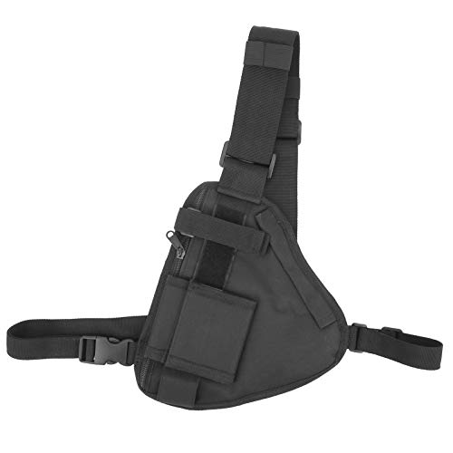 BuyWeek Walkie-Talkie-Tasche, Tragbare-Weste Brusttasche Zwei-Wege-Funkgerät Tasche mit Verstellbarem Riemen von BuyWeek