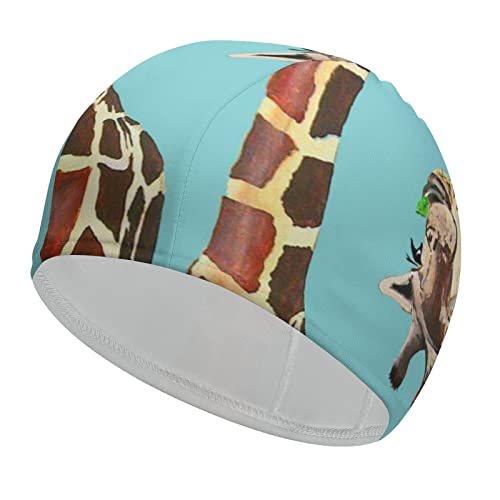 Buytruew Giraffe Unisex-Badekappe, langlebig, elastisch, für langes Haar, kurzes Haar Buytruew Giraffe Unisex-Badekappe, langlebig, elastisch, für langes Haar, kurzes Haar von Buytruew
