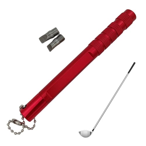 Bvizyelck Golf-Rillen-Schärfwerkzeug, Golf-Rillenreiniger,Werkzeug zum Nachrillen von Golfschlägern | Keilrillenschärfer, Golfschläger-Reinigungswerkzeug, erzeugt optimalen Backspin für Wedges und von Bvizyelck