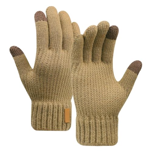 Doppelschichtige Winterhandschuhe, Thermohandschuhe Für Den Winter, Laufhandschuhe, Touchscreen-Winterhandschuhe, Doppelschichtige Winterhandschuhe Zum Laufen, ‎24,4 X 12,6 X 2,8 Cm, Für Den Außenbere von Byeaon