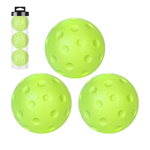 Indoor Pickleball Balls, Leise Und Leichte 27g Indoor-Pickleballs, Ideal Für Wandübungen, Sicher Für Junge Spieler, Tragbar Für Den Außeneinsatz, Hohe Qualität Für Sicheres Training von Byeaon