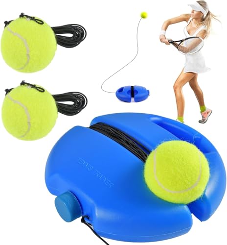 Tennis Trainer Tennistrainer Set Trainer Baseboard mit 2 Rebound Ball Tennistrainer Gummiband Übungsball Selbststudium Tennis Übungstraining Tool für Erwachsene Kinder Spieler Anfänger Tennis Trainer Tennistrainer Set Trainer Baseboard mit 2 Rebound Ball Tennistrainer Gummiband Übungsball Selbststudium Tennis Übungstraining Tool für Erwachsene Kinder Spieler Anfänger von Byffoer