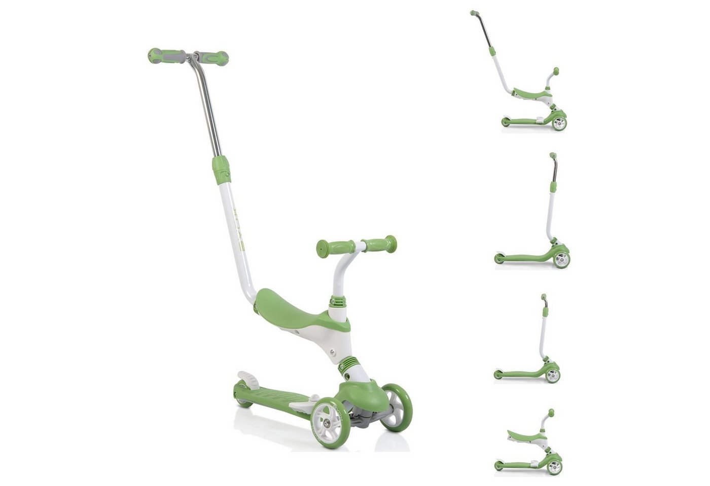 Byox Cityroller Kinderroller Tristar 3 in 1, Roller Rutscher Schiebestange PU Räder ABEC-5 Byox Cityroller Kinderroller Tristar 3 in 1, Roller Rutscher Schiebestange PU Räder ABEC-5 von Byox