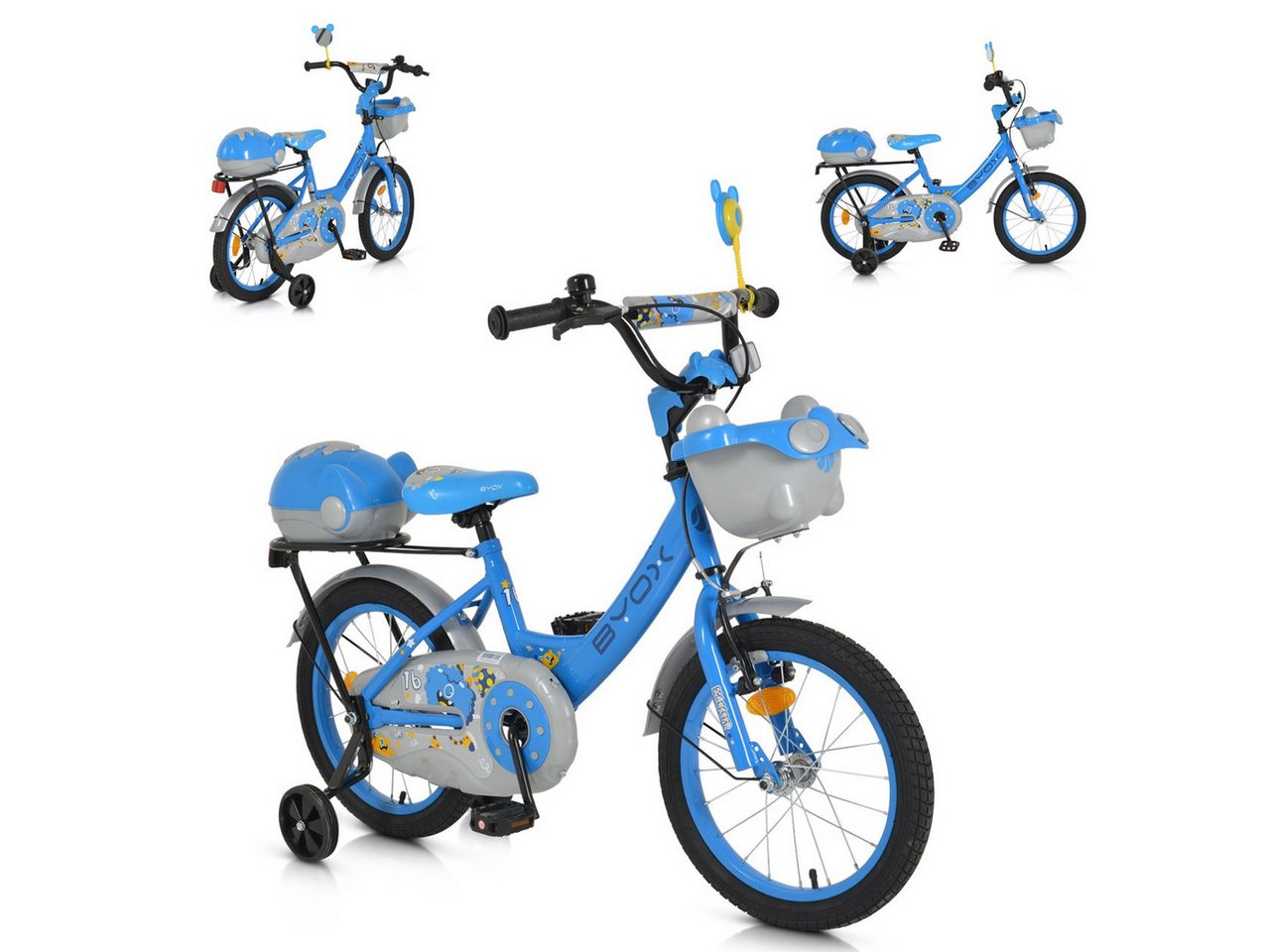 Byox Kinderfahrrad Kinderfahrrad 16 Zoll 1602, 1 Gang 1 Gang, keine von Byox