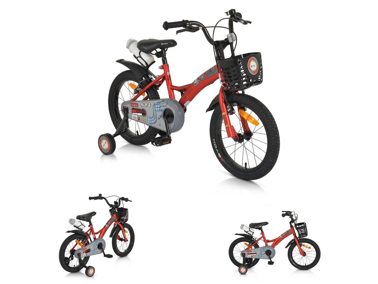 Byox Kinderfahrrad Kinderfahrrad Robo 16 Zoll, 1 Gang 1 Gang, keine Byox Kinderfahrrad Kinderfahrrad Robo 16 Zoll, 1 Gang 1 Gang, keine von Byox