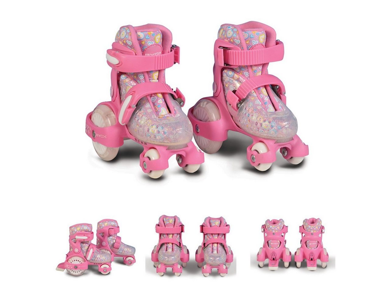 Byox Rollschuhe Rollschuhe Beetle Größe XS 26-29, PU-Rollen, ABEC-5 Lager, Stopper hinten Byox Rollschuhe Rollschuhe Beetle Größe XS 26-29, PU-Rollen, ABEC-5 Lager, Stopper hinten von Byox