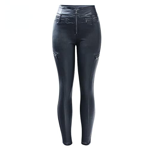 Bysonglezai Jeans Damen Hose Jeanshose Female Women Neue Schwarze Lederhose Mit Hoher Taille Warme Fleece-Röhrenjeans Damen Stretchy Motor Zipper Pencil Jeans Für Damen M Schwarz Bysonglezai Jeans Damen Hose Jeanshose Female Women Neue Schwarze Lederhose Mit Hoher Taille Warme Fleece-Röhrenjeans Damen Stretchy Motor Zipper Pencil Jeans Für Damen M Schwarz von Bysonglezai