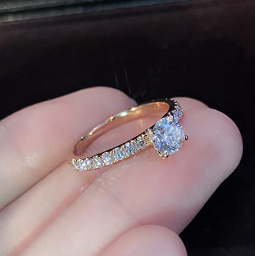 Bysonglezai Ring Damen Ringe Herren Frauen Geschenk Exquisite Mode Damen Glänzender Ring Prinzessin Ring Jahrestag 7 von Bysonglezai