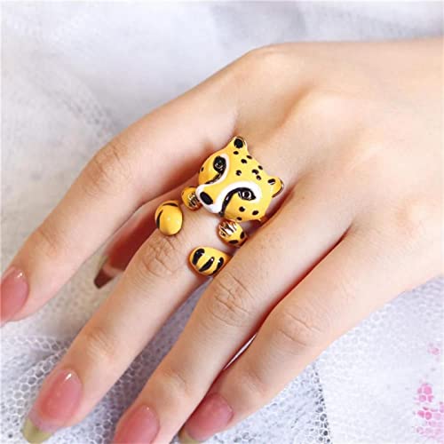 Bysonglezai Ringe Ring Damen Herren 3Pcs / Set Nette Lustige Tieremaille-Kombinations-Ringe Für Frauen-Mädchen-Geschenke Stylee von Bysonglezai