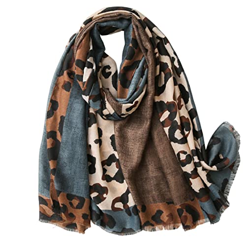 Bysonglezai Schals Damen Tücher Halstuch Scarf Neu Schal Patchwork Leopard Wrap Dünne Schals Rot Braun Luxus Tücher Drucken Hijab Einheitsgröße Blau Bysonglezai Schals Damen Tücher Halstuch Scarf Neu Schal Patchwork Leopard Wrap Dünne Schals Rot Braun Luxus Tücher Drucken Hijab Einheitsgröße Blau von Bysonglezai