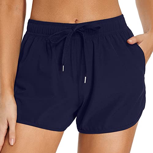 Badeshort Damen, Schwimm Upf50+ Licht Badeshorts Strandshorts Uv Schutz Sportlich Sommer Surf Shorts Schwimmshorts Schnell Trocknend High Waist Bauchweg Boardshorts Badeshort Damen, Schwimm Upf50+ Licht Badeshorts Strandshorts Uv Schutz Sportlich Sommer Surf Shorts Schwimmshorts Schnell Trocknend High Waist Bauchweg Boardshorts von C'est TT