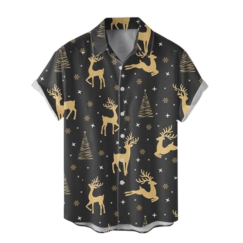 Freizeithemden für Herren Weihnachten Weihnachtsmann Party Hemd Kurzarmshirts Weihnachts Hemden Slim Fit Shirt mit Weihnachtsmotiv Kostümhemd Für Festival Party Freizeithemden für Herren Weihnachten Weihnachtsmann Party Hemd Kurzarmshirts Weihnachts Hemden Slim Fit Shirt mit Weihnachtsmotiv Kostümhemd Für Festival Party von C'est TT