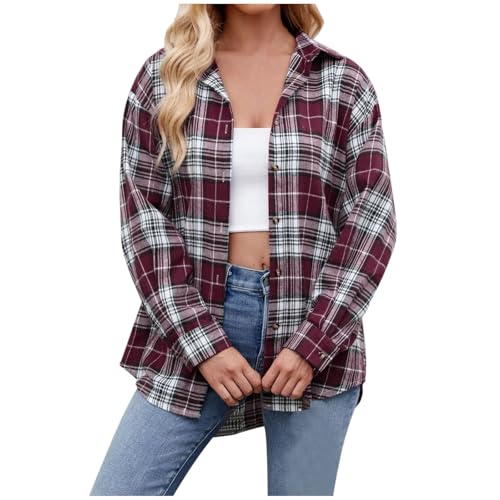 Leinenhemd Damen Sommer, Langärmeliges Oktoberfest Kariert Karohemd Hemdbluse Einfarbig Musselin Henley V-Ausschnitt Kariertes Hemd Karierte Bluse Sommer Flanellhemd Leichtes Leinenhemd Leinenhemd Damen Sommer, Langärmeliges Oktoberfest Kariert Karohemd Hemdbluse Einfarbig Musselin Henley V-Ausschnitt Kariertes Hemd Karierte Bluse Sommer Flanellhemd Leichtes Leinenhemd von C'est TT