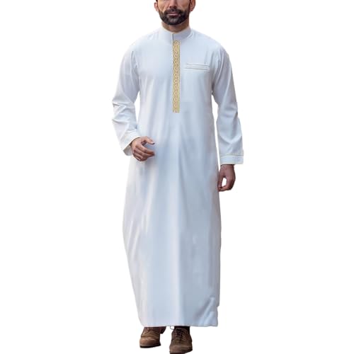 Meine Bestellungen Anzeigen 2025, Abaya Männer Ihram Übergröße Langarm Arabische Kleidung Islamische Kleidung Islam Marokko Lang Kaftan Gebetskleidung Beten Schwarz Muslimische Kleider Abaya von C'est TT