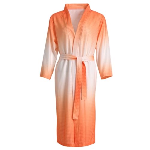 Morgenmantel Damen Leicht, Flauschig Hauskleid Baumwolle Bademäntel Reisebademantel Musselin Frottee Leicht Sauna Hausmantel Morgenmantel Lang Sommer Waffelpique Bademantel Morgenmantel Damen Leicht, Flauschig Hauskleid Baumwolle Bademäntel Reisebademantel Musselin Frottee Leicht Sauna Hausmantel Morgenmantel Lang Sommer Waffelpique Bademantel von C'est TT