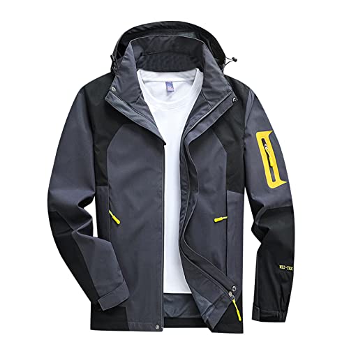 Regenjacke Herren Wasserdicht Atmungsaktiv, Leicht Wandern Atmungsaktivjacke Sommerjacke Sommer Winddicht mit Kapuze Regenmantel Fahrradjacke Softshell Reißverschluss Faltbar Windbreaker Regenjacke Regenjacke Herren Wasserdicht Atmungsaktiv, Leicht Wandern Atmungsaktivjacke Sommerjacke Sommer Winddicht mit Kapuze Regenmantel Fahrradjacke Softshell Reißverschluss Faltbar Windbreaker Regenjacke von C'est TT