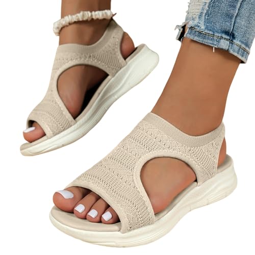 Sommer Schuhe für Damen Strand, Orthopädische Sandalen Damen Sommer Waschbare Slingback Sommerschuhe Sport Barfuß Sandaletten Damensandalen mit Fussbett Bequem Sportsandalen Casual Plateau Weiß 37 Sommer Schuhe für Damen Strand, Orthopädische Sandalen Damen Sommer Waschbare Slingback Sommerschuhe Sport Barfuß Sandaletten Damensandalen mit Fussbett Bequem Sportsandalen Casual Plateau Weiß 37 von C'est TT