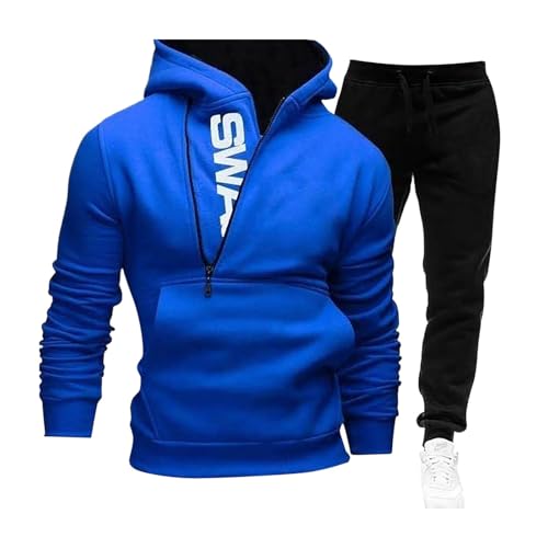 Sportanzug Herren, Jogginganzug Herren Tracksuit Y2K Hoodie und Baggy Baumwolle Jogginghose Sportanzug Streatwear Trainingsanzüge für Herren 2-Teilig Kapuzenpullover Sportanzug Herren, Jogginganzug Herren Tracksuit Y2K Hoodie und Baggy Baumwolle Jogginghose Sportanzug Streatwear Trainingsanzüge für Herren 2-Teilig Kapuzenpullover von C'est TT