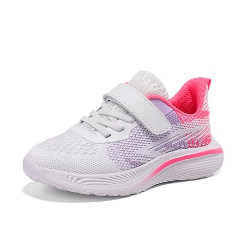 Turnschuhe helle Sohle Kinder,Turnschuhe Für Jungen Turnschuhe Modische Mädchen Hallenschuhe Kinder Sportschuhe Sneaker Tennisschuhe Freizeitschuhe Flach Dicker Boden rutschfest Laufschuhe von C'est TT