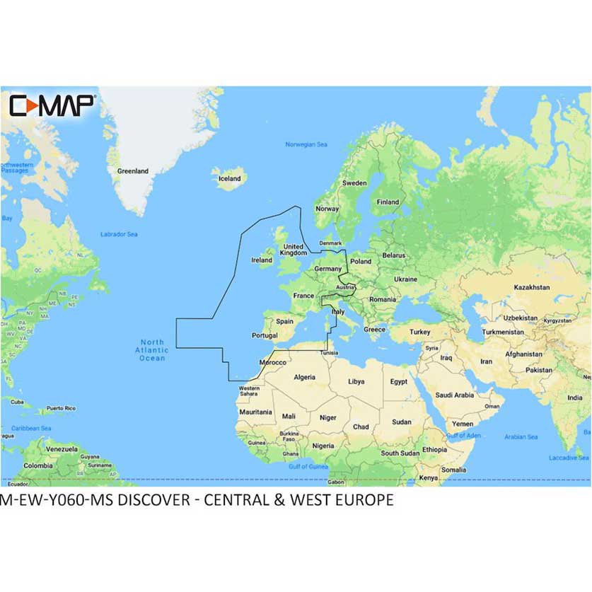 C-map Central-west Europe Continental+ Nautical Chart Blau C-map Central-west Europe Continental+ Nautical Chart Blau von C-map