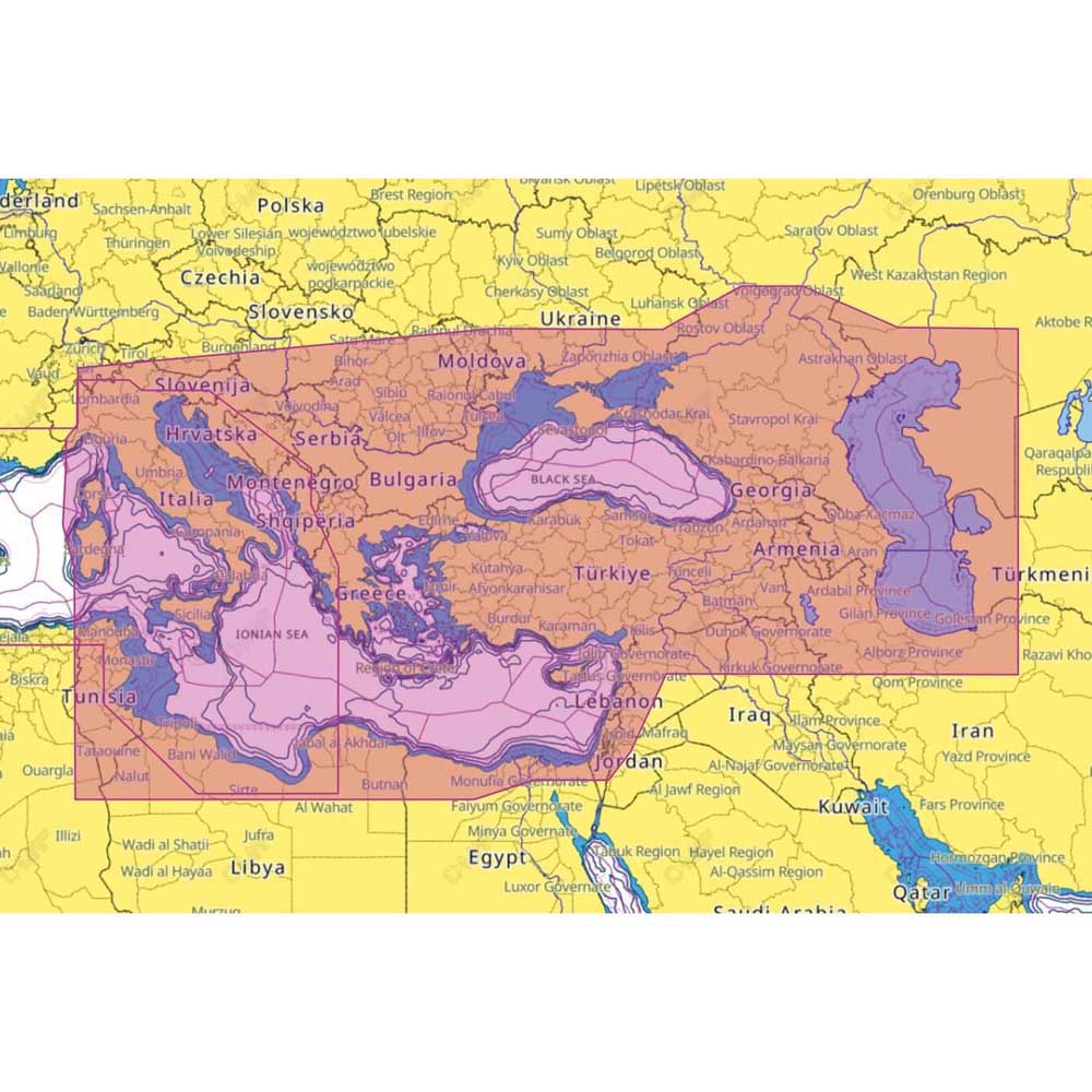 C-map Reveal-east Mediterranean&caspian Seas Map Gelb C-map Reveal-east Mediterranean&caspian Seas Map Gelb von C-map