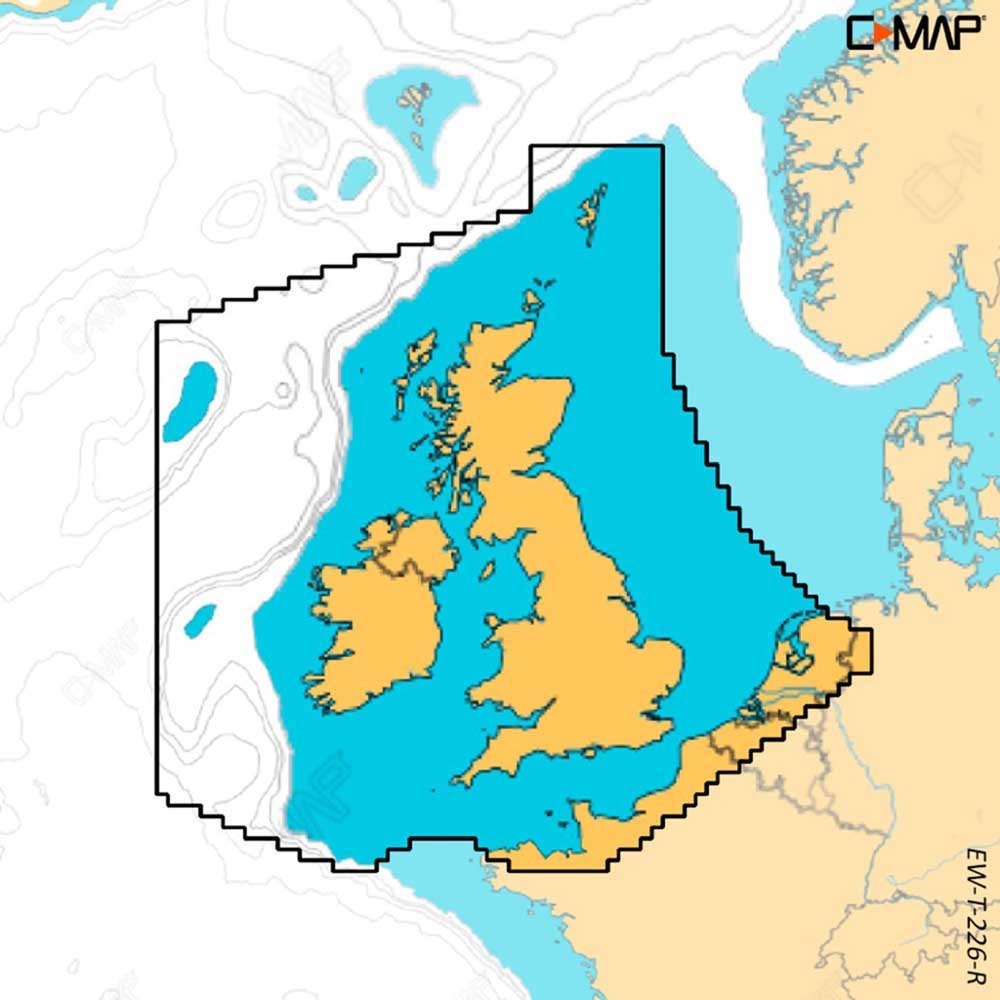 C-map United Kingdom And Ireland Reveal Card Gelb von C-map