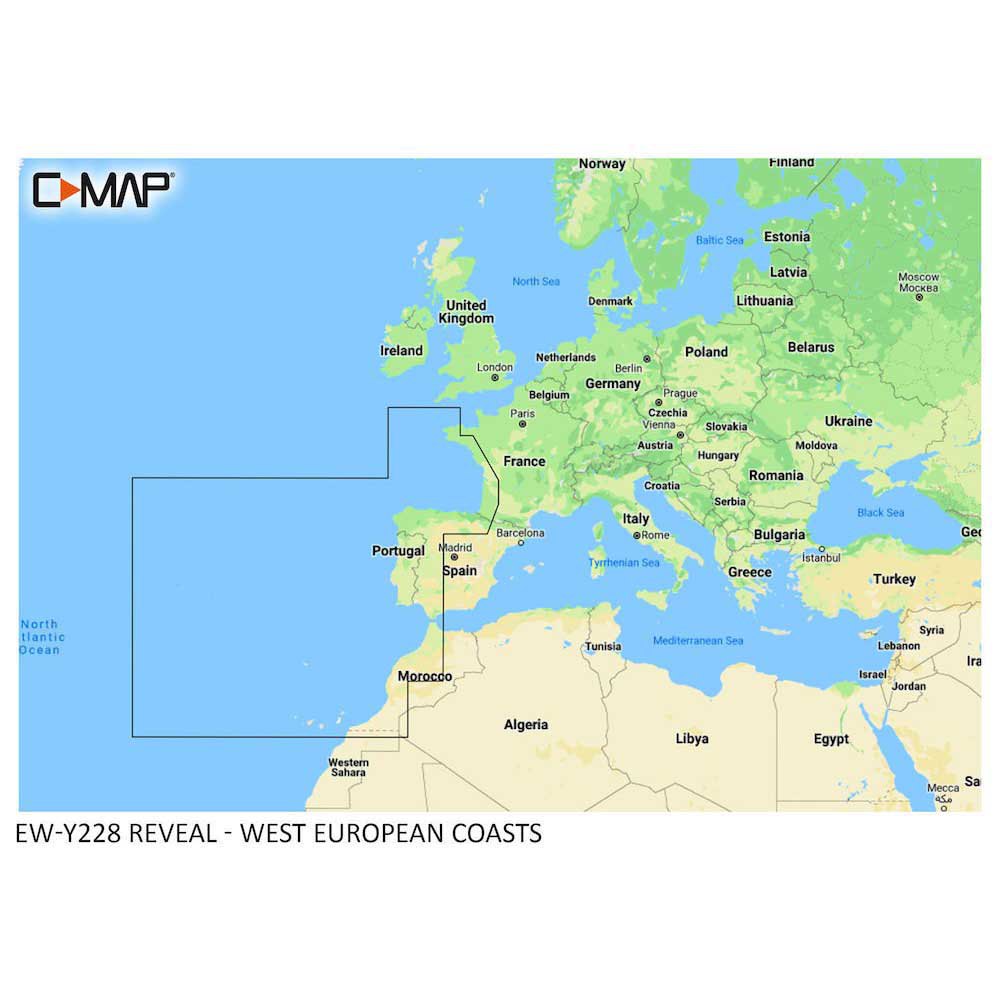 C-map West European Coasts Nautical Chart Blau C-map West European Coasts Nautical Chart Blau von C-map