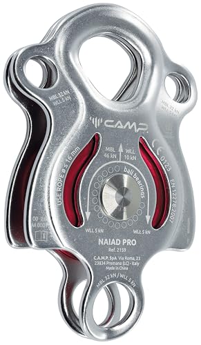 C.A.M.P. Unisex-Adult Naiad PRO-Seilrolle, Grau/Rot, Einheitsgröße C.A.M.P. Unisex-Adult Naiad PRO-Seilrolle, Grau/Rot, Einheitsgröße von C.A.M.P.