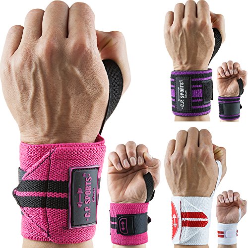 C.P. Sports Bandagen Handgelenk 30 cm, One Size Handgelenkbandagen pink von C.P.Sports