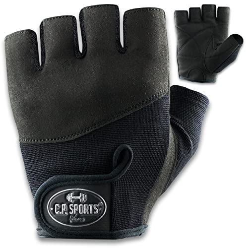 C.P.Sports Iron-Handschuh Komfort | gepolsterte Trainingshandschuhe Herren und Damen | Handschuhe für Kraftsport, Krafttraining, Bodybuilding, Gym, Fitness, Sport oder Fahrradhandschuhe | Größe M von C.P.Sports