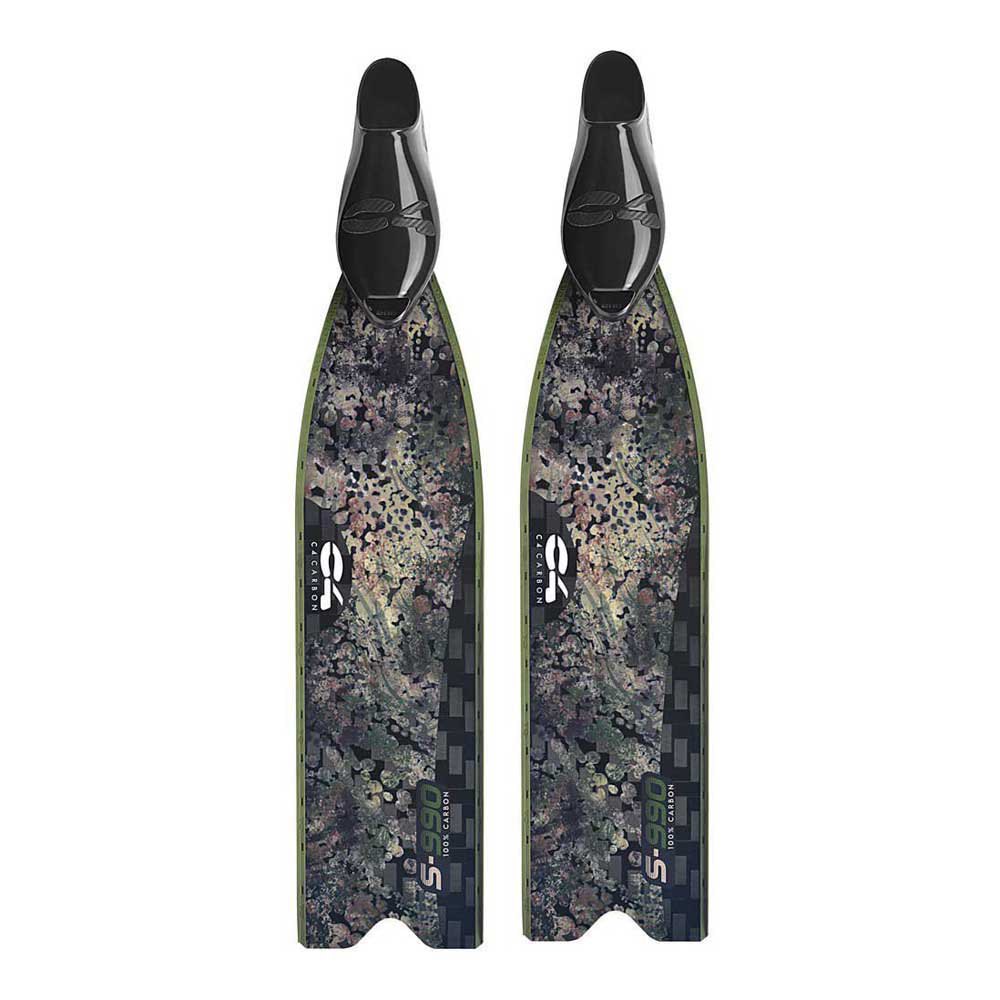 C4 S-990 Camo 25 Spearfishing Fins Grün EU 36-37 von C4