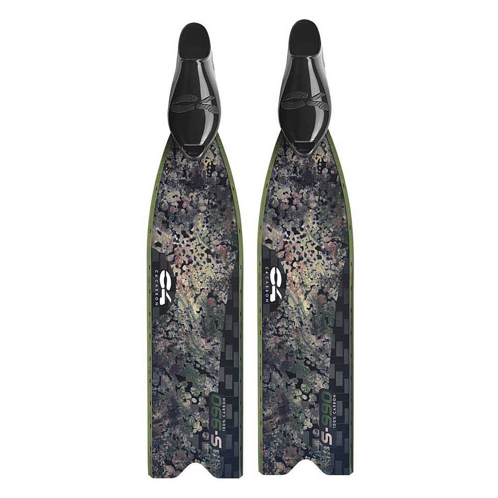 C4 S-990 Camo 30 Spearfishing Fins Grün EU 36-37 von C4