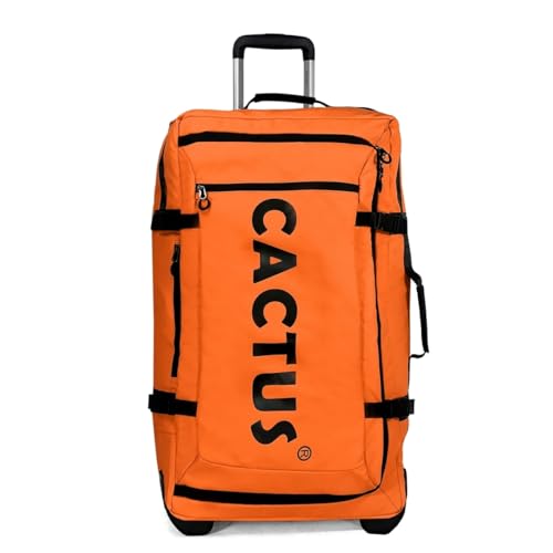 Reisetasche, Kaktus, Rollen, 80 l, Größe L, 70 cm, Orange, Orange, Reisetasche mit Rollen von CACTUS