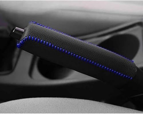 Auto Handbremsen Abdeckung für Toyota bZ4X EA10 2022-2025, Rutschfeste Handbremse Griff Abdeckung Protector Handbremsgriff Schutzhülle,D/Black Blue Line von CAKERS