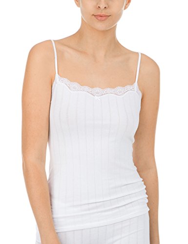 CALIDA Damen Etude Toujours Unterhemd, Weiß, 44 EU von CALIDA