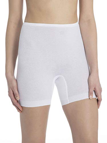 Calida Damen Cotton 2:2 Hose Panties, Weiß, 46 EU von CALIDA