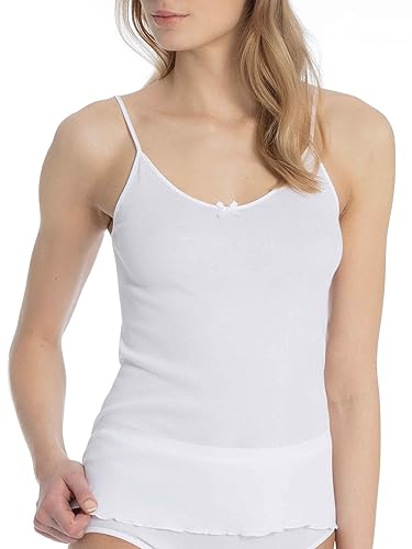 CALIDA Damen Light Unterhemd, Weiß, 36-38 EU von CALIDA