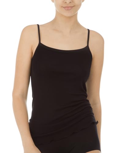 CALIDA True Confidence Spaghetti-Top Damen, Funktionelles Unterhemd aus Merinowolle und Seide, Feinripp, geruchsneutralisierend von CALIDA