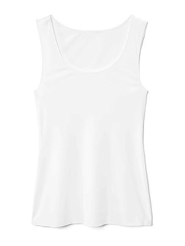 CALIDA Damen Unterhemd Natural Luxe, weißes Tank-Top aus Lyocell und Elastan, nahtlose Abschlüsse mit Rundhalsausschnitt, Größe: 36/38 CALIDA Damen Unterhemd Natural Luxe, weißes Tank-Top aus Lyocell und Elastan, nahtlose Abschlüsse mit Rundhalsausschnitt, Größe: 36/38 von CALIDA