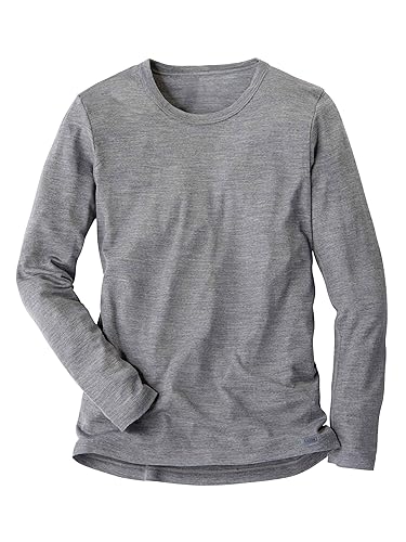 CALIDA Herren Wool & Silk Shirt Langærmet Funktionsunterw sche, Platin Melé, 50 EU CALIDA Herren Wool & Silk Shirt Langærmet Funktionsunterw sche, Platin Melé, 50 EU von CALIDA