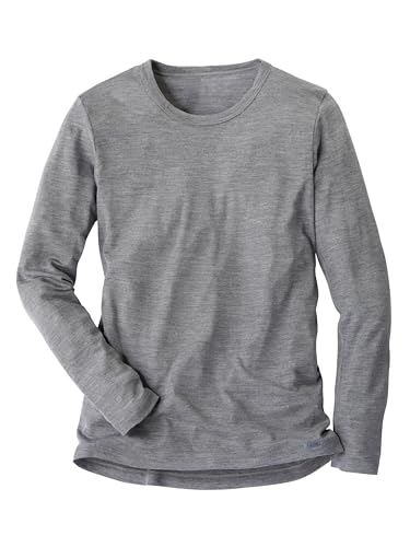 CALIDA Herren Wool & Silk Shirt Langærmet Funktionsunterw sche, Platin Melé, 58-60 EU CALIDA Herren Wool & Silk Shirt Langærmet Funktionsunterw sche, Platin Melé, 58-60 EU von CALIDA