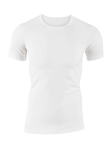 Calida Herren Evolution T-Shirt Unterhemd, Weiß, 50 EU Calida Herren Evolution T-Shirt Unterhemd, Weiß, 50 EU von CALIDA