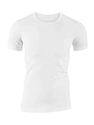 Calida Herren Evolution T-Shirt Unterhemd, Weiß, 58-60 EU von CALIDA